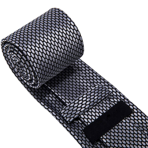 เนคไทผ้าไหมพิมพ์ลายสีพื้นแบบขายส่งสำหรับผู้ชาย สไตล์ปากีสถาน ทรงแคบ มีหลายสีให้เลือก เนคไทแฟชั่นแบบยาว - Product Image 5