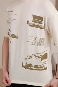 T-shirt Homme Cropped Boxy Oversize en Polyester Lourd 120 g/m² avec Impression DTG Personnalisée de Haute Qualité, ODM Sergé - Product Image 3