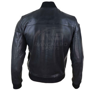 Timeless <b>Mens</b> Leather Bomber <b>Jacket</b> Warm Fit <b>Smart</b> Casual Style Fashion <b>Mens</b> Leather Bomber <b>Jacket</b> Premium Finish Winter Wear - Product Image 2