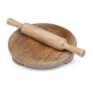 Kitchen Tool Wood Dough <b>Rolling</b> Board and <b>Pin</b> Wooden <b>Rolling</b> <b>Pin</b> Board Holiday Supplies Christmas Parties Used - Product Image 3