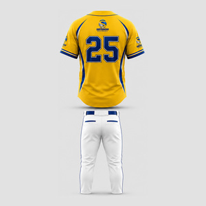 Uniformes de baseball sans manches personnalisés en polyester 100 % de haute qualité, sublimés, entièrement boutonnés, respirants, à séchage rapide, ensembles grandes tailles - Product Image 3