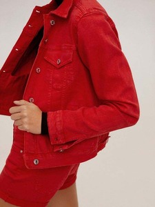 Chaqueta Vaquera Sostenible para Mujer 2026, Chaqueta Vaquera de Alta Calidad con Efecto Desgastado y Detalles de Piel, Precio al por Mayor - Product Image 6