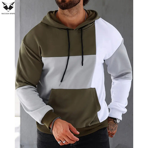Sudadera con Capucha para Hombre, Estilo Casual, Color Sólido, Ligeramente Elástica, con Bolsillo Tipo Canguro y Cordón Ajustable - Product Image 4