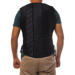 Chaleco de Equitación Transpirable de Neopreno Unisex, Chaleco de Seguridad Ecuestre Protector con Cierre de Velcro y Ribete Azul - Product Image 6