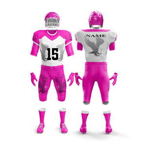Uniforme de Fútbol Americano Personalizado, Transpirable y de Secado Rápido, para Prácticas Juveniles, Sublimado, con Combinación de Colores del Equipo y Nombre del Jugador - Product Image 2