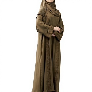 2026 Hot sale Kaftan Abaya Handmade Turkish Floor Length Long Sleeve Soft Breathable Fabric Loose Fit Casual Party Wear - Product Image 4