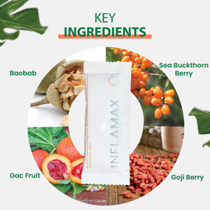 Inflamax Daily Herbal Formula Baobab, Goji Berry Sea Buckthorn para la vitalidad, Gut Wellness Balance general - Product Image 3