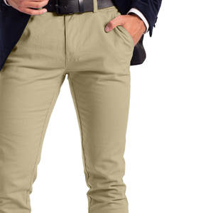 Pantalones de Vestir de Pana para Hombre, Cintura Media, Pierna Recta, Estilo Casual de Negocios, Corte Ajustado, Transpirables, Verano, Servicio Personalizado OEM, Venta al Por Mayor - Product Image 4