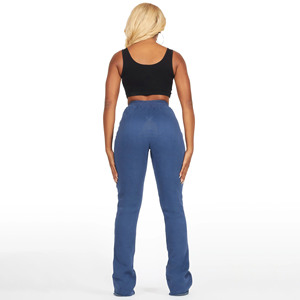 2026 New Arrivals Women Streetwear Style Sweatpants <b>Stacked</b> Trouser for Women with Rhinestone Printed Sweatpants Wholesale Rate - Product Image 2