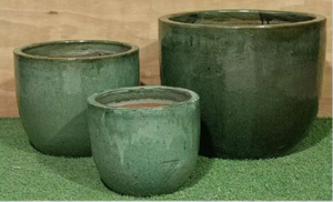 Maceta de Cerámica Geométrica Hecha a Mano con Acabado Diamantado [Jason] - Macetero de Lujo en Azul Cobalto para Decoración de Interiores - Product Image 2