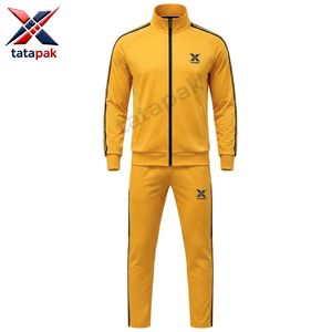 Traje Deportivo de Entrenamiento 100% Algodón y Poliéster, Chándal con Cremallera Completa, Transpirable, Cómodo, Ropa Deportiva al por Mayor - Product Image 1