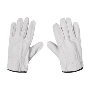 Gants de travail en cuir de chèvre grainé fabriqués au Pakistan, avec pouce en relief, anti-coupure, anti-chaleur, antidérapants, compatibles écran tactile, pour chauffeurs et ouvriers. - Product Image 6