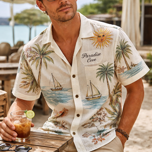 Camisas de Lino y Algodón Ecológicas, Ligeras, Transpirables y de Secado Rápido, al por Mayor, Personalizadas, Fabricante OEM para Ropa Casual de Adultos - Product Image 6