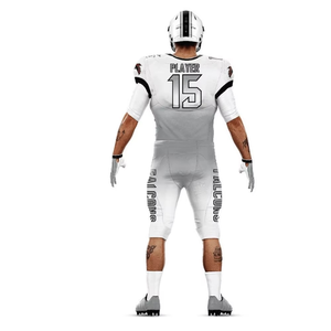 Conjunto de Uniforme de Fútbol Americano Falcons para Hombre, Blanco 15, Sublimado, Transpirable, Jersey de Manga Corta Ajustado y Pantalones, para Todas las Temporadas - Product Image 2