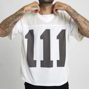 T-shirt en maille tricoté pour homme, coupe ajustée, personnalisable pour équipe de football américain, par le fabricant - Product Image 2