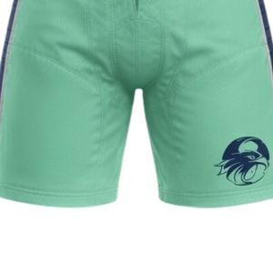 Shorts d'entraînement de hockey sur glace sublimés vert menthe pour hommes, en polyester, avec cordon de serrage et bande latérale, uniforme d'équipe sportive - Product Image 5