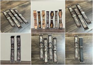 Nueva correa de liberación rápida de repuesto de lujo personalizada para Apple Watch Band para hombres y mujeres correas de reloj de cuero genuino - Product Image 3