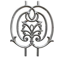 Élégant et moderne : Balustre extérieur décoratif en fer forgé, composant architectural durable et personnalisé de qualité supérieure