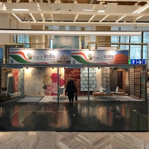 Tapis ou moquettes noués à la main faits à la main en Inde avec un design abstrait pour un usage hôtelier - Product Image 4