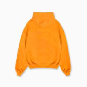 Sudadera con capucha naranja lavada para hombre, cálida y de peso pesado para invierno, con serigrafía personalizada, venta al por mayor, bajo MOQ - Product Image 2