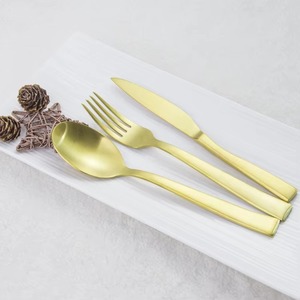 Ensemble de couverts en acier inoxydable durable avec des tons chauds uniques pour les restaurants, les hôtels et les fêtes - Product Image 5