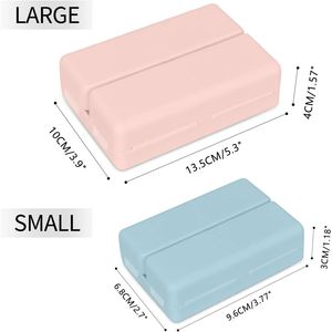 Portable 7 Compartment Travel Pill Organizer 2 Pcs Daily <b>Folding</b> Design Pocket Purse Pill <b>Box</b> for Daily <b>Storage</b> - Product Image 4