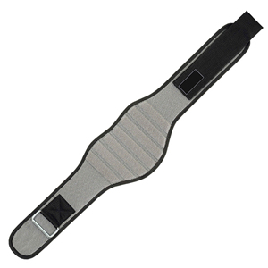 Ceinture de musculation unisexe en néoprène robuste, surface en maille texturée, soutien lombaire à canaux verticaux, boucle à tension en acier, personnalisable - Product Image 2