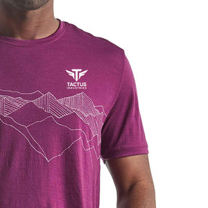 T-shirt pour homme, coupe ample, logo imprimé personnalisé, prix de gros, 100% coton, style streetwear. - Product Image 4