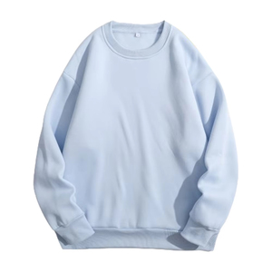 Sudadera con capucha extragrande personalizada al por mayor con logo para mujer, sudadera de forro polar bordada con cuello redondo para mujer - Product Image 4