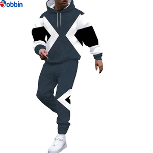 Conjunto Deportivo Personalizado para Hombre, Estilo Casual, Estampado, Transpirable, con Múltiples Bolsillos, Sudadera con Cremallera y Pantalones Deportivos, 2 Piezas - Product Image 4