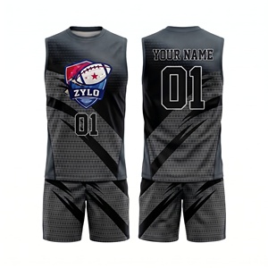 Uniformes de football 7v7 OEM, maillots de flag football personnalisés, sublimation, évacuation de l'humidité, performance athlétique - Product Image 5