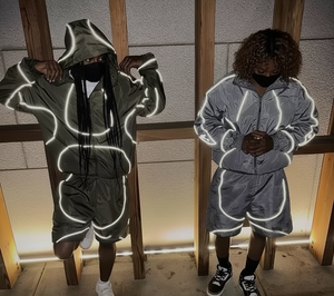 Ropa Deportiva Personalizada Mughees para Hombre, con Estampado Acid Wash, Impermeable, Reflectante, con Cierre, Ligera, Transpirable, de Poliéster/Nailon - Product Image 3