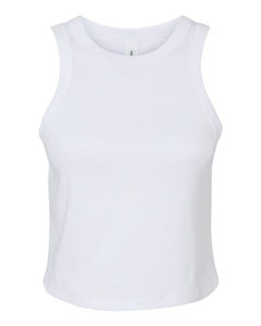 Women's Micro Ribbed Knitted OEM Bulk Seamless Cropped Tank <b>Top</b> High Elasticity Workout Vest with Tassel Lace Button - Product Image 1