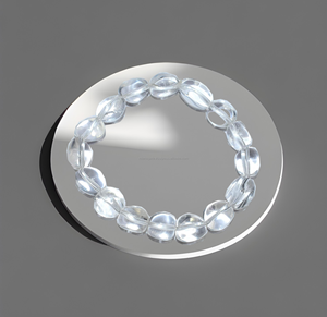 Healing Crystal Natural Gem Stone Natural Crystal <b>Clear</b> <b>Quartz</b> Tumbled Bead <b>Bracelet</b> <b>Clear</b> Crystal Gemstone <b>Bracelet</b> Jewellery - Product Image 3