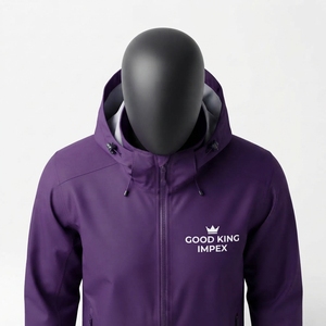 Veste de pluie imperméable en gros, légère, à capuche, pour l'extérieur, durable, couleur unie - Product Image 6