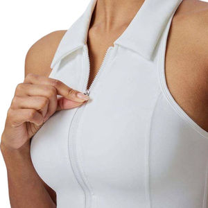 2025 Hot Sale Women's Plus Size High Support Sports Tank Top Standing Collar Waterproof Breathable Spandex Nylon Fabric - Product Image 5