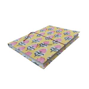 Cuaderno de alta calidad con cubierta de tela estampada, papel hecho a mano y cierre, diario y bloc de notas para uso en oficina. - Product Image 2