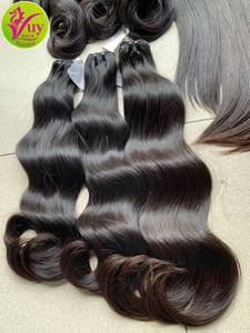 Cheveux humains VuyHair les plus vendus, moins ondulés, noirs, de donneur, sans colle, double trame, fabriqués à la machine - Product Image 3