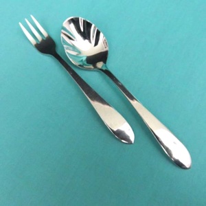 Juego de cubiertos de plata de acero inoxidable de alta calidad, set de Cubiertos reales de diseño moderno único para restaurante, boda, hogar y hotel - Product Image 1