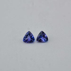7mm naturel bleu tanzanite trillion pierres coupées prix le plus bas en vrac à facettes tanzanite pierres précieuses bijoux polis du fabricant - Product Image 4