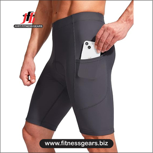 High Performance Eco-Friendly Breathable Spandex/Polyester <b>Cycling</b> <b>Shorts</b> Customizable Options Men-<b>Padded</b> Comfort Quick Dry - Product Image 3