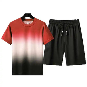 Conjunto de Pantalones Cortos de Verano para Hombre, Diseño Personalizado, 100% Algodón, Transpirable, Informal, de Dos Piezas, Ligero, para Uso Diario, Venta al Por Mayor OEM - Product Image 2