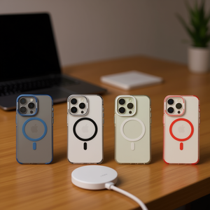 Étui antichoc en aluminium pour iPhone 14 Pro avec support de caméra intégré et anneau magnétique, design métallique - Product Image 2