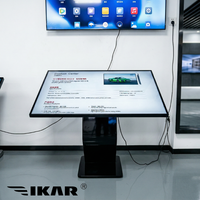 Напольный алюминиевый 4K LED-киоск IKAR 32/43/50/55/65 дюймов с сенсорным экраном, Android 11, Wi-Fi и защитой IP43