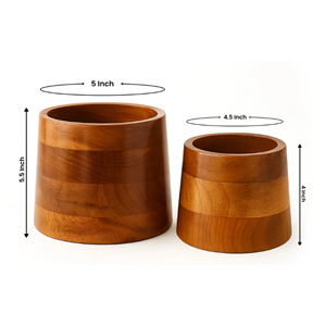 Maceta de madera natural al por mayor de Vietnam, maceta rústica para plantas y flores, maceta decorativa para plantas en maceta, decoración para el hogar y la oficina - Product Image 2