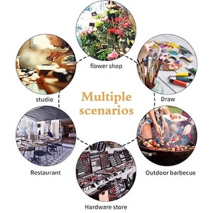 Tablier de soudage en toile de haute qualité, réglable, robuste, pour hommes, avec grandes poches, tablier de travail pour chef, jardinage, barbecue - Product Image 6