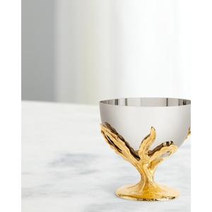 Bol à fruits rond avec base en forme de branche luxueuse, facile à transporter, décoration de table, bol à noix, écologique, bols de qualité alimentaire pour les collations - Product Image 2