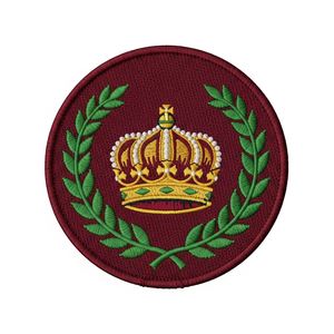 Parche Masónico Personalizado con Corona y Triángulo Bordados en Oro, Verde Bosque, Insignia Fraternal Redonda para Blazers y Uniformes - Product Image 4