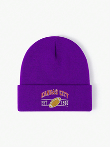 Gorro de Punto de Invierno con Diseño Y2K al Mejor Precio al por Mayor, Unisex, con Logotipo Personalizado, de Alta Calidad, con su Propia Marca, Gorro de Esquí, Gorro de Punto Jacquard - Product Image 1