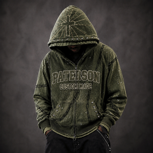 Sudadera con logotipo personalizado para hombre, sudadera de forro polar con hombros caídos, directo de fábrica para minoristas de moda. - Product Image 4